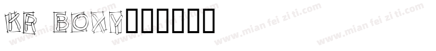 KR Boxy字体转换